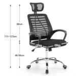 Headrest high-back office chair - Image 4
