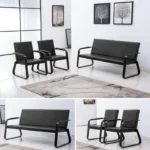 5-Seater executive corporate leather sofa