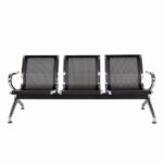 Airport 3-link metallic office bench - Image 4