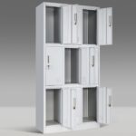 9-Locker steel office cabinet - Image 5