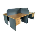 4-way office modular wooden workstation