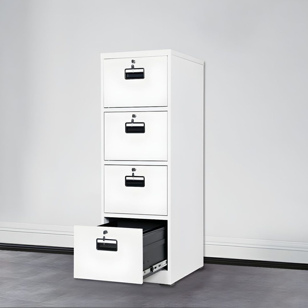 4-drawers-office-filling-cabinet.png Four-Drawer Office Cabinet (4-Key) - Image 1