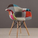 Arm Rest Patch Work Chair - Image 3