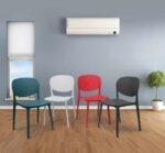 Nordic plastic dining chair - Image 3