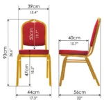 Stackable Red Conference Chair - Image 5