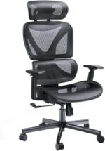 Comfortable Swivel Mesh Office Chair Ergonomic Height Adjustable Flexible Lumbar Support Chair - Image 4