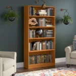 Modern 5-Tier wooden Bookshelf - Image 2