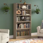 Modern 5-Tier wooden Bookshelf - Image 5
