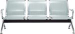 Three seater metallic office bench - Image 3