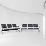 3-link padded office reception bench - Image 2