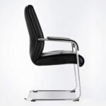 Metro Medium Back Workstation Black Leather Chair - Image 3