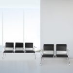 Padded 3-link reception waiting bench - Image 5