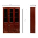3-Door wooden office cabinet - Image 3