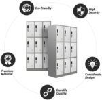 9 Locker steel office cabinet - Image 5