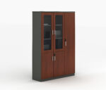 2-Door wooden office bookcase - Image 2