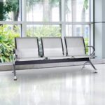 5-Seater metallic waiting bench - Image 2