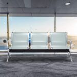 3-seater reception waiting bench