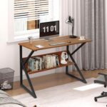 Computer Desk with Built-in Bookshelf - Image 5