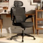 Orthopedic high-back office seat