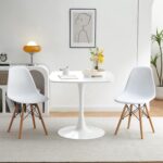 4-Seater white eames dining set - Image 4