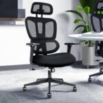 High-back ergonomic office seat