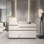 Rectangular Wood Reception Desk - Image 2