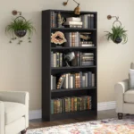 Modern 5-Tier wooden Bookshelf - Image 4