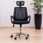 Headrest high-back office seat