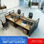 Two way modular office workstation - Image 5