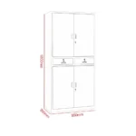 Filling 2-door metallic office cabinet - Image 2