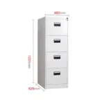 4-Drawers metallic filling cabinet