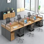 Two way modular office workstation with storage - Image 2