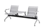 Two seater office bench with table. - Image 3