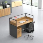 Two way modular office workstation with storage - Image 4