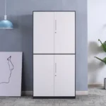 Grey Steel Storage Cabinet (4-Door) - Image 2