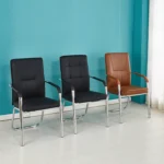 Visitor office chair fixed arms - Image 2