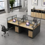 4 Way modular office workstation