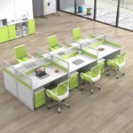 6-Way modular office workstation