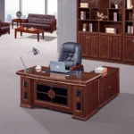 1400mm Mahogany Veneer Executive Office Desk - Image 2