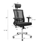 Orthopedic mesh-back office seat - Image 4