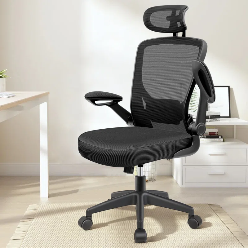 JemyMeshTaskChairwithHeadrest.webp High-back orthopedic office seat - Image 1
