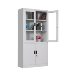 2 door metallic office cabinet - Image 4