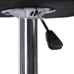 Adjustable swivel leather barstool - Image 5