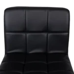 Adjustable swivel leather barstool - Image 6