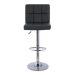 Adjustable swivel leather barstool - Image 8