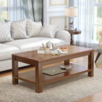 Executive mahogany coffee table - Image 6