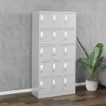15-Locker steel office cabinet