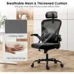 Mesh Office Chair with Headrest - Image 3