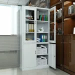 Two door metallic office storage cabinet - Image 2