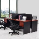 Four way modular office workstation - Image 2